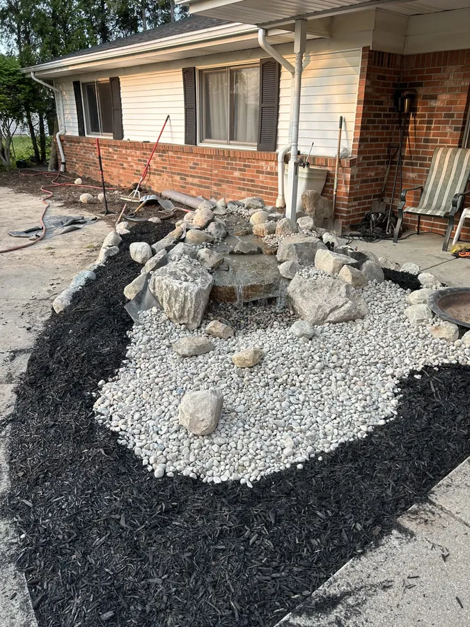 Backyard water garden