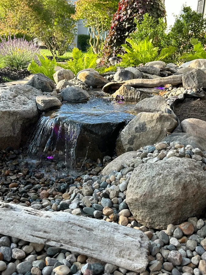 Cascading waterfall